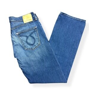 Big Star Men's Size 32R Union Regular Straight Leg Blue Denim Jeans Distressed‎